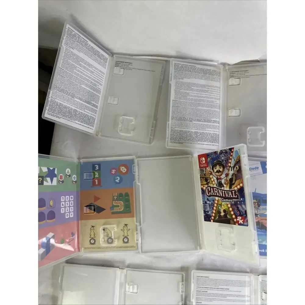 Nintendo Switch Empty Game Case Lot Of 10, NO GAMES,Lego , street fighter ET